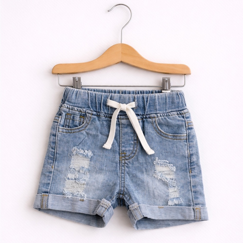 Little Bipsy Distressed Denim Shorts